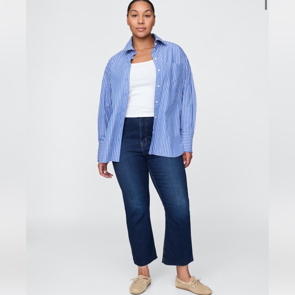 GAP high rise kick fit flare jeans